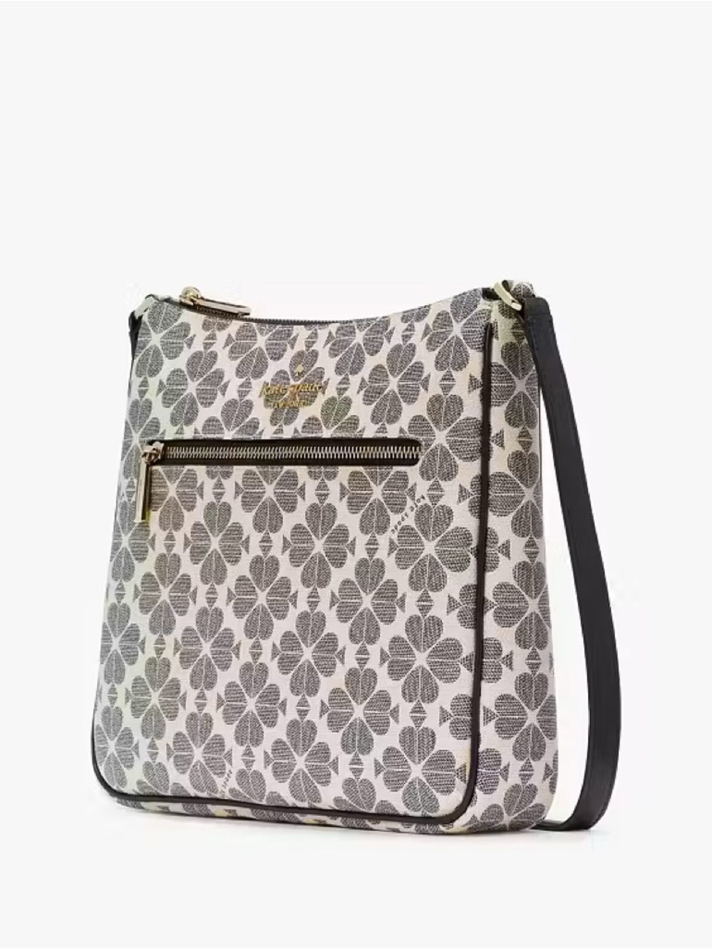 ♠️Kate Spade Flower Signature Large Swingpack Crossbody Bag, Black Multi NEW NWT - Picture 2 of 5